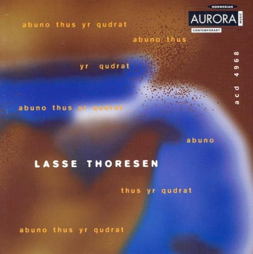 CD cover with abstract blue and brown background, artist name, and title in yellow text.