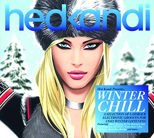 "CD cover featuring a blonde woman in a fur hat against a snowy background."