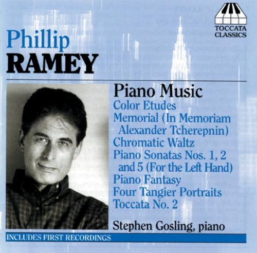 CD cover with a man's portrait and list of piano music compositions.