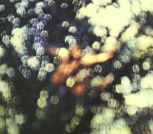 Pink Floyd album cover with blurry, bokeh-like image and pink-purple label in the top-left corner.