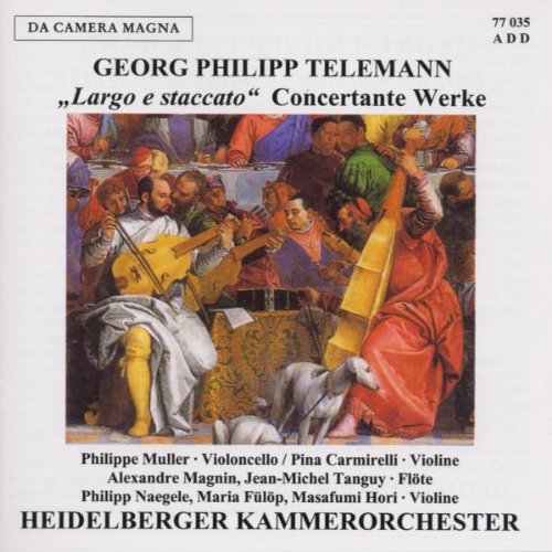 A CD cover featuring a Renaissance-style painting of musicians playing various instruments.