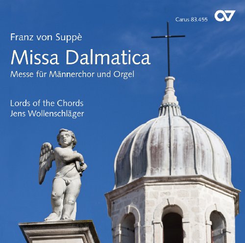 "CD cover featuring a stone angel statue and church dome against a blue sky."