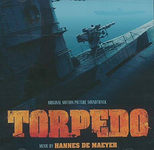 "Album cover with submarine and 'Torpedo' title in large orange letters."