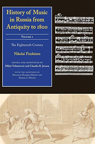 Book cover with blue panel, sheet music, and 18th-century dancers in a ballroom scene.