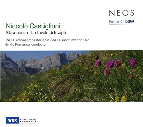A CD cover featuring a landscape photo of mountains and flowers on a white background.