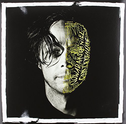 "Vinyl album cover featuring a man's face with yellow text overlay on one side."