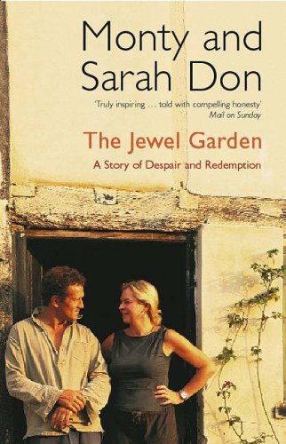 Book cover of "The Jewel Garden" featuring a man and woman in a doorway.