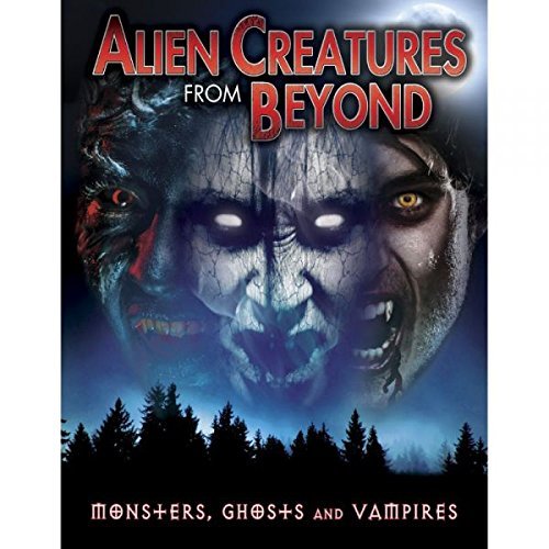 DVD cover with a monstrous face and forest silhouette at night.