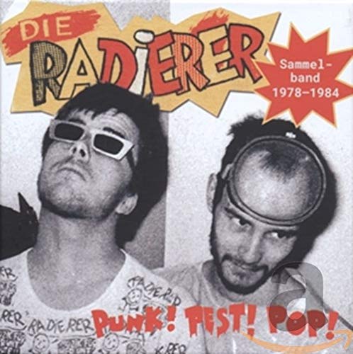 "CD cover with two black-and-white portraits and bold, colorful text."