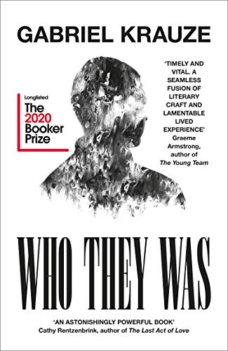 The image is a book cover. Alt text: "Book cover with abstract figure and title 'Who They Was'".