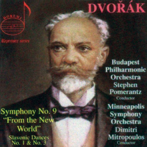 CD cover featuring portrait of Antonin Dvorak with text and logos.