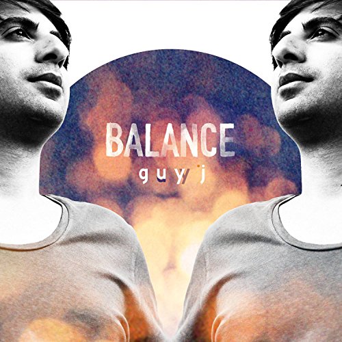 "CD cover featuring a man in a cap, mirrored, with 'BALANCE guy j' text."
