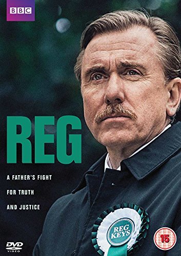 DVD cover featuring a man with a rosette, titled "REG" with tagline.