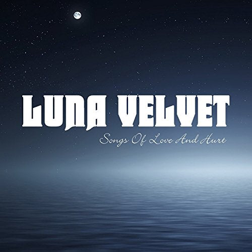 "Luna Velvet" CD cover featuring a serene night sky and body of water.