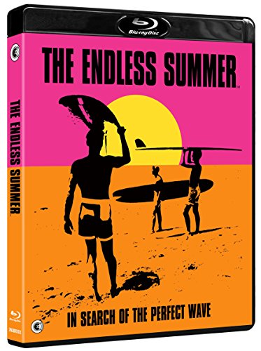 "Blu-ray case with pink and orange cover featuring surfers on a beach."
