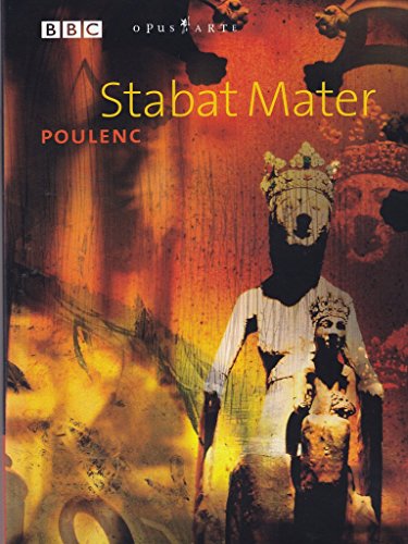 DVD cover for "Poulenc: Stabat Mater" featuring a woman and child in white robes.
