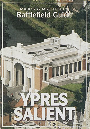 "Book cover featuring a large white building with columns and 'Ypres Salient' text."
