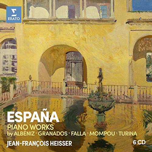 "CD cover featuring a serene courtyard painting with text overlay."