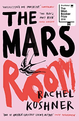 The image shows a book cover with a pink background and black and red text.