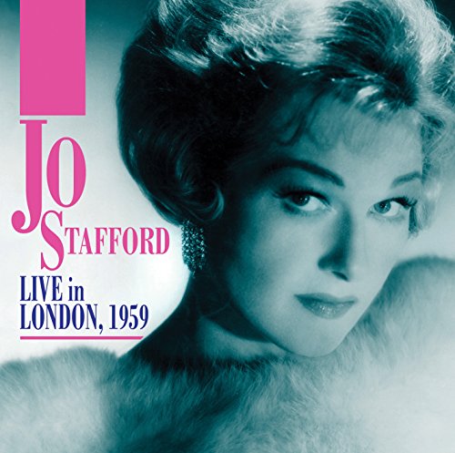 Album cover featuring a blue-toned portrait of Jo Stafford with text overlay.