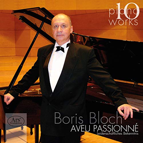 Man in a tuxedo standing beside a grand piano, with text overlay on the image.