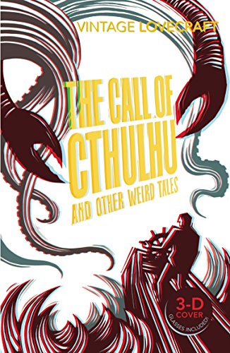 "Book cover with tentacles and title 'The Call of Cthulhu' in yellow text."