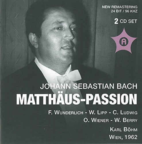 Wunderlich/Ludwig/Lipp/Berry/Wiener Symphoniker - Matthaus Passion (Vienna 18.04.1962) [CD]