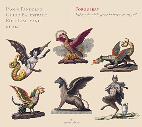"CD cover featuring mythical creatures on beige background with artist names and title."