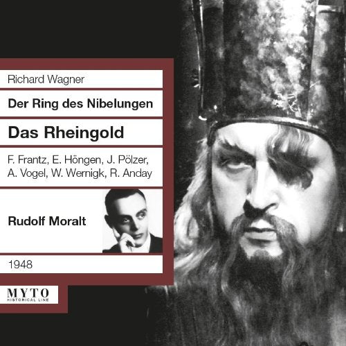 "Black and white CD cover with a man in a crown and text panel."