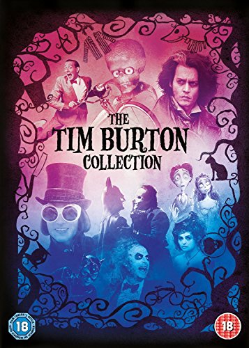 DVD case for "The Tim Burton Collection" with character images in a decorative frame.