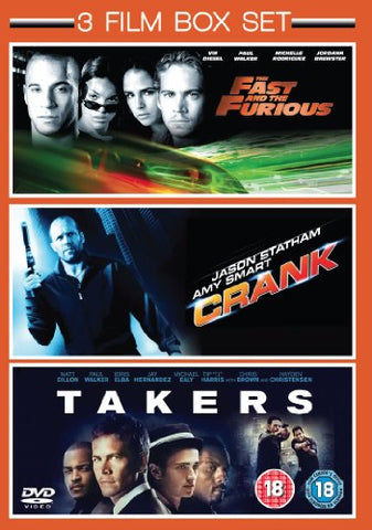 3 Film Box Set: Takers / Crank / The Fast and The Furious [DVD]