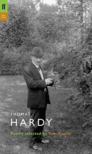 Black and white book cover featuring Thomas Hardy in a suit, standing outdoors.
