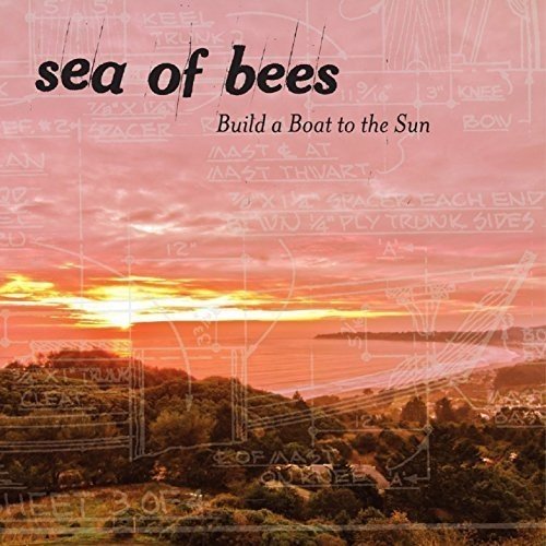 Album cover featuring a serene orange-toned seascape with boat diagrams and text overlay.