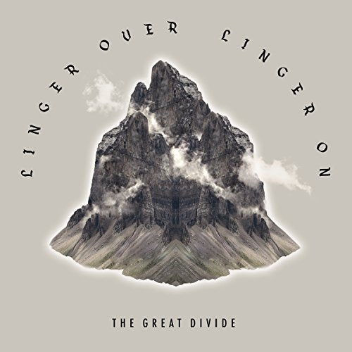 A vinyl album cover featuring a mountain with clouds and text "Linger Over Linger On".