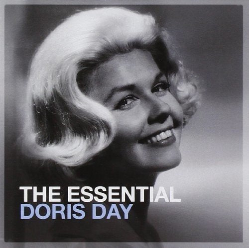 "CD cover featuring black and white portrait of smiling Doris Day."