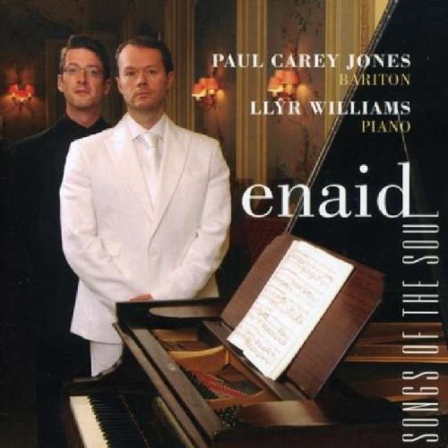 "Album cover with two men standing beside a grand piano, in a formal setting."