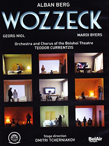 DVD cover for "Wozzeck" featuring 8 scenes from the opera on a black background.