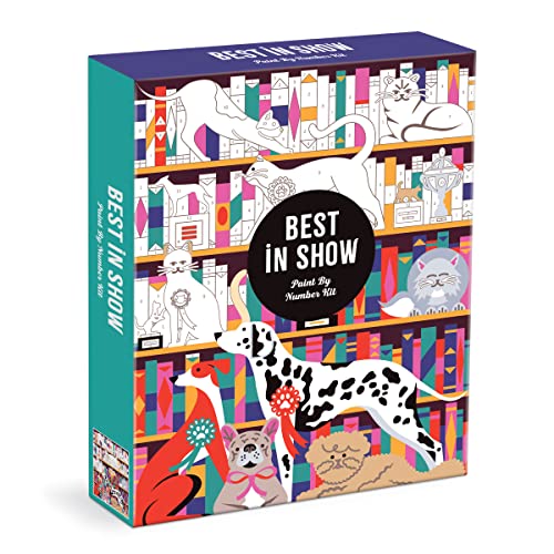 Galison 9780735378148 Best In Show Paint by Number Kit, Multicoloured