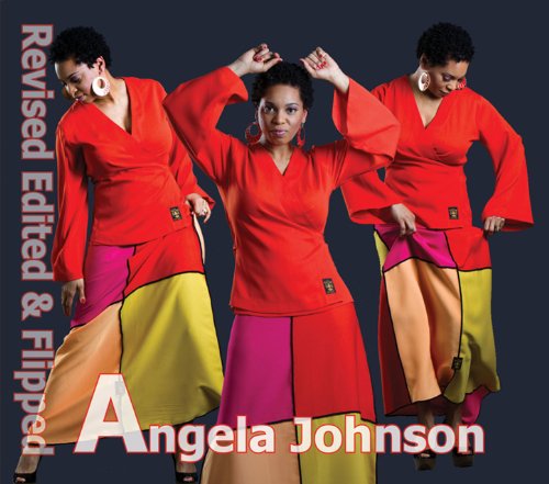 "Album cover featuring three images of a woman in red and multicolored skirt."