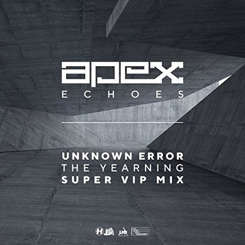 Apex Echoes vinyl cover with dark, abstract background and white text.
