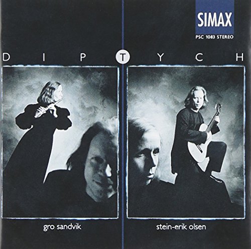 "CD album cover with black and white images of two musicians."