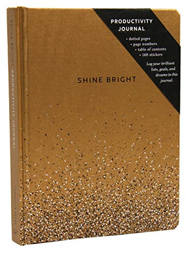 Chronicle Books Shine Bright Productivity Journal, Gold