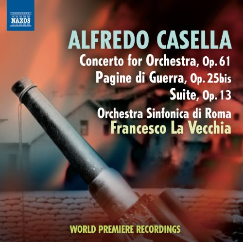 CD cover with trumpet, text listing musical compositions, and "NAXOS" logo in blue square.
