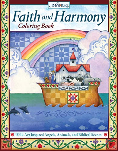 Faith and Harmony Coloring Book: Folk-art Inspired Angels, Animals, and Biblical Scenes (Colouring Books)