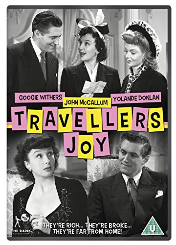 DVD cover for "Travellers Joy" with black and white images of actors.