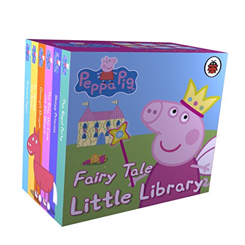 A box set of children's books featuring Peppa Pig in a fairy tale theme.