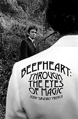 Black and white book cover with a man in a suit and a person's back.
