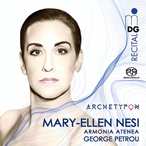 CD cover featuring a woman's portrait with blue swirls and text.