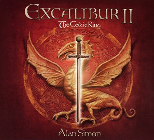 Album cover with a sword and golden dragon on a red background.