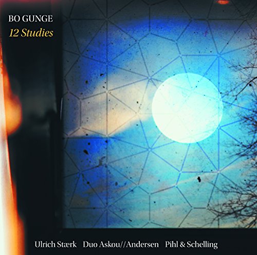 "CD cover with blue sky, moon, and geometric pattern, featuring artist and title information."